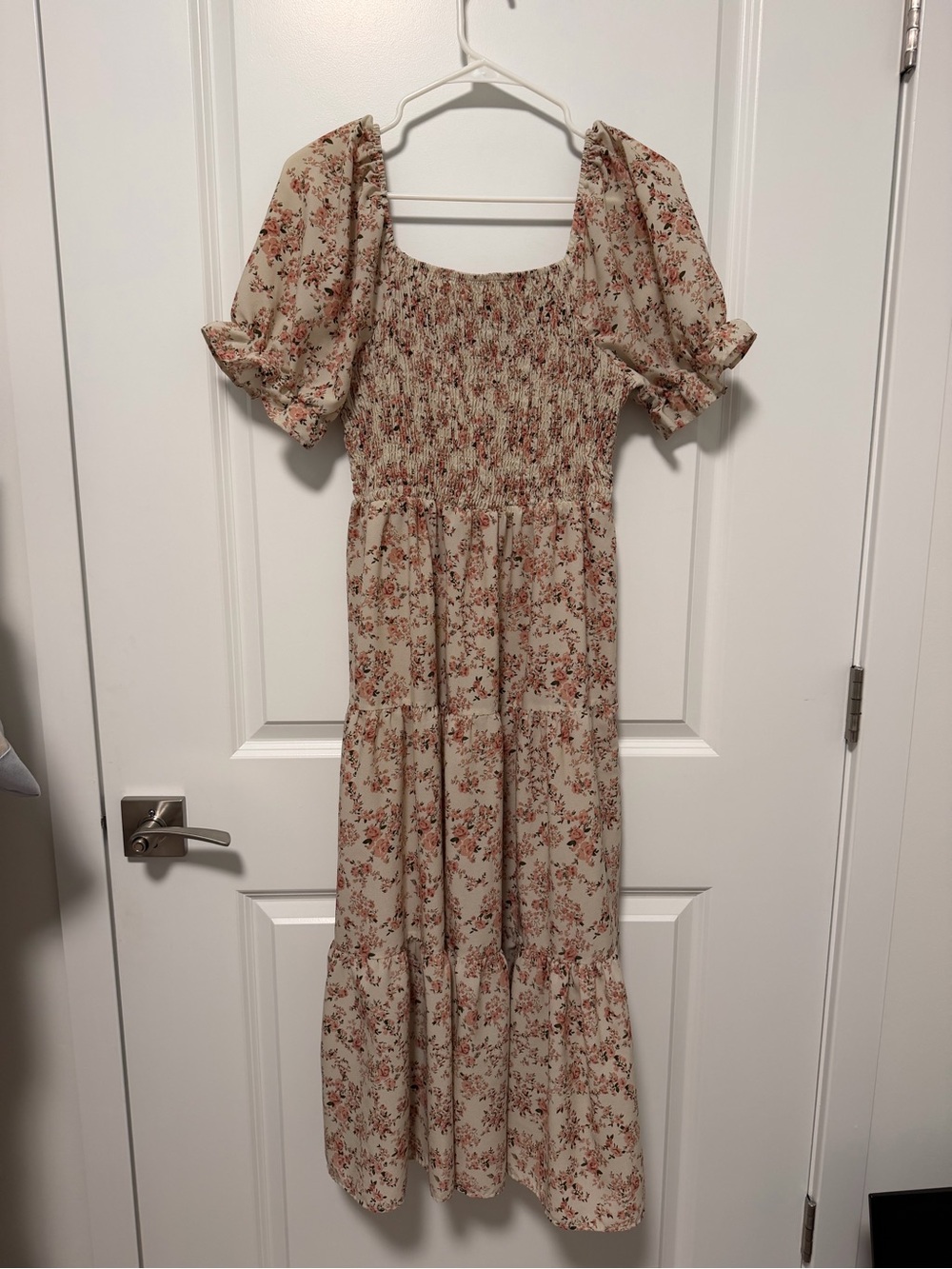 Floral Smocked Midi Dress
